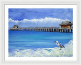 Naples Pier Naples Florida - Framed Print