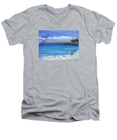 Naples Pier Naples Florida - Men's V-Neck T-Shirt