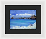 Naples Pier Naples Florida - Framed Print