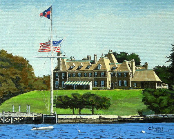 New York Yacht Club Newport Rhode Island - Art Print