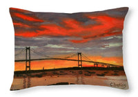 Newport Bridge Newport Rhode Island - Throw Pillow