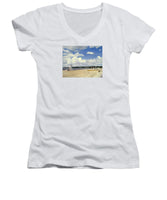 Second Beach Newport Rhode Island - Women's V-Neck