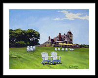 Castle Hill Inn Newport Rhode Island - Framed Print