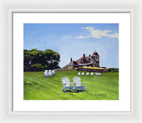 Castle Hill Inn Newport Rhode Island - Framed Print