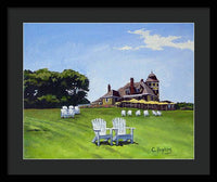 Castle Hill Inn Newport Rhode Island - Framed Print