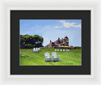 Castle Hill Inn Newport Rhode Island - Framed Print