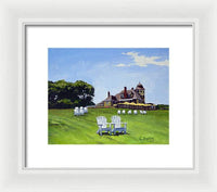 Castle Hill Inn Newport Rhode Island - Framed Print