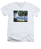 Naples Pier Naples Florida - Men's V-Neck T-Shirt