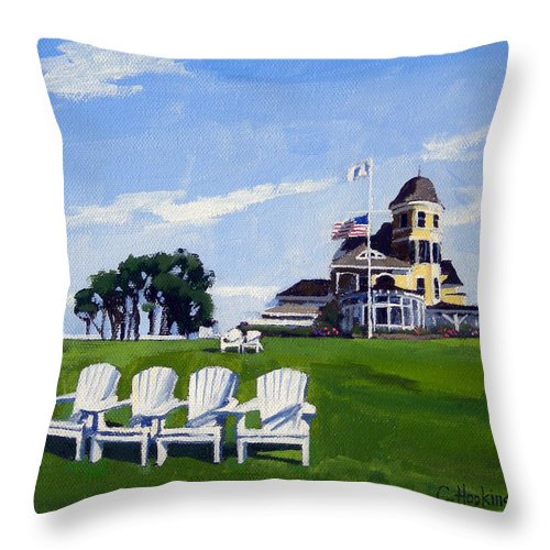 Castle Hill Inn Newport Rhode Island - Throw Pillow