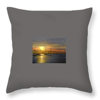 Newport Bridge Newport Rhode Island - Throw Pillow