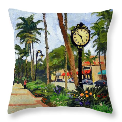 5th Avenue Naples Florida - Throw Pillow