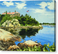 Beacon Rock Brenton Cove Newport Rhode Island - Canvas Print