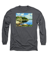 Beacon Rock Brenton Cove Newport Rhode Island - Long Sleeve T-Shirt