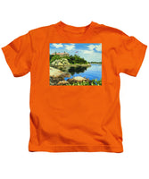 Beacon Rock Brenton Cove Newport Rhode Island - Kids T-Shirt