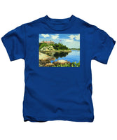 Beacon Rock Brenton Cove Newport Rhode Island - Kids T-Shirt