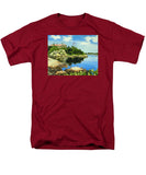 Beacon Rock Brenton Cove Newport Rhode Island - Men's T-Shirt  (Regular Fit)