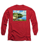 Beacon Rock Brenton Cove Newport Rhode Island - Long Sleeve T-Shirt