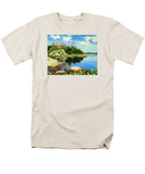 Beacon Rock Brenton Cove Newport Rhode Island - Men's T-Shirt  (Regular Fit)