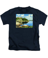 Beacon Rock Brenton Cove Newport Rhode Island - Kids T-Shirt