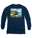 Beacon Rock Brenton Cove Newport Rhode Island - Long Sleeve T-Shirt