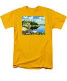 Beacon Rock Brenton Cove Newport Rhode Island - Men's T-Shirt  (Regular Fit)