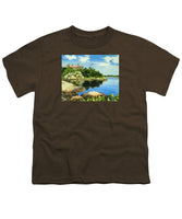 Beacon Rock Brenton Cove Newport Rhode Island - Youth T-Shirt