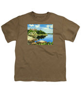 Beacon Rock Brenton Cove Newport Rhode Island - Youth T-Shirt