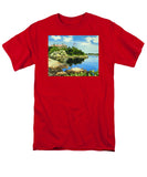 Beacon Rock Brenton Cove Newport Rhode Island - Men's T-Shirt  (Regular Fit)