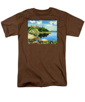 Beacon Rock Brenton Cove Newport Rhode Island - Men's T-Shirt  (Regular Fit)