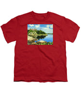 Beacon Rock Brenton Cove Newport Rhode Island - Youth T-Shirt