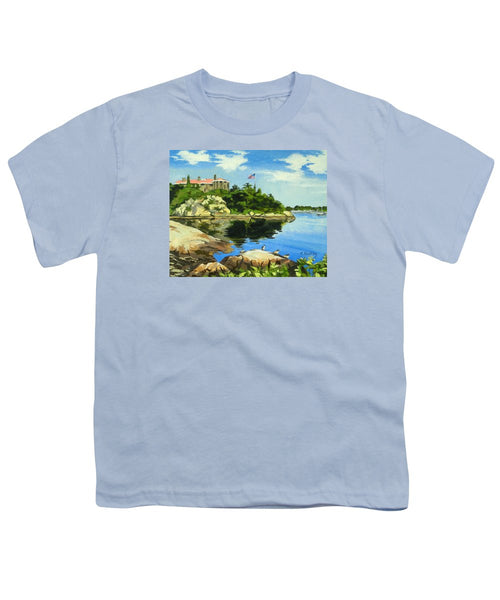 Beacon Rock Brenton Cove Newport Rhode Island - Youth T-Shirt