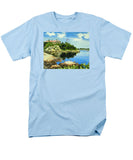 Beacon Rock Brenton Cove Newport Rhode Island - Men's T-Shirt  (Regular Fit)