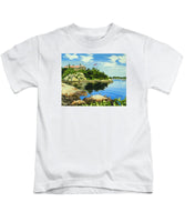 Beacon Rock Brenton Cove Newport Rhode Island - Kids T-Shirt