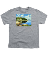 Beacon Rock Brenton Cove Newport Rhode Island - Youth T-Shirt