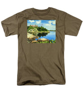 Beacon Rock Brenton Cove Newport Rhode Island - Men's T-Shirt  (Regular Fit)