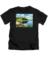 Beacon Rock Brenton Cove Newport Rhode Island - Kids T-Shirt