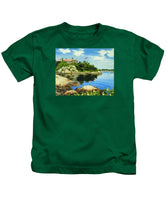 Beacon Rock Brenton Cove Newport Rhode Island - Kids T-Shirt