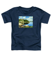 Beacon Rock Brenton Cove Newport Rhode Island - Toddler T-Shirt