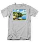 Beacon Rock Brenton Cove Newport Rhode Island - Men's T-Shirt  (Regular Fit)