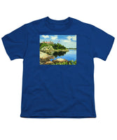 Beacon Rock Brenton Cove Newport Rhode Island - Youth T-Shirt