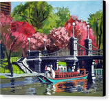 Boston Public Gardens Boston Massachusetts - Canvas Print