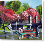 Boston Public Gardens Boston Massachusetts - Canvas Print