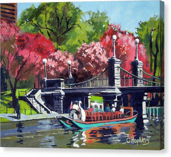 Boston Public Gardens Boston Massachusetts - Canvas Print