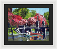 Boston Public Gardens Boston Massachusetts - Framed Print