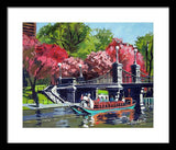 Boston Public Gardens Boston Massachusetts - Framed Print