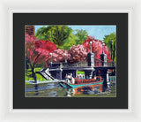 Boston Public Gardens Boston Massachusetts - Framed Print