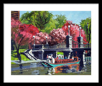 Boston Public Gardens Boston Massachusetts - Framed Print