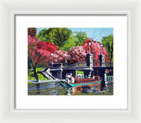 Boston Public Gardens Boston Massachusetts - Framed Print