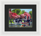 Boston Public Gardens Boston Massachusetts - Framed Print