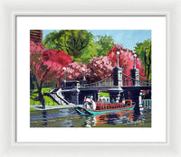 Boston Public Gardens Boston Massachusetts - Framed Print